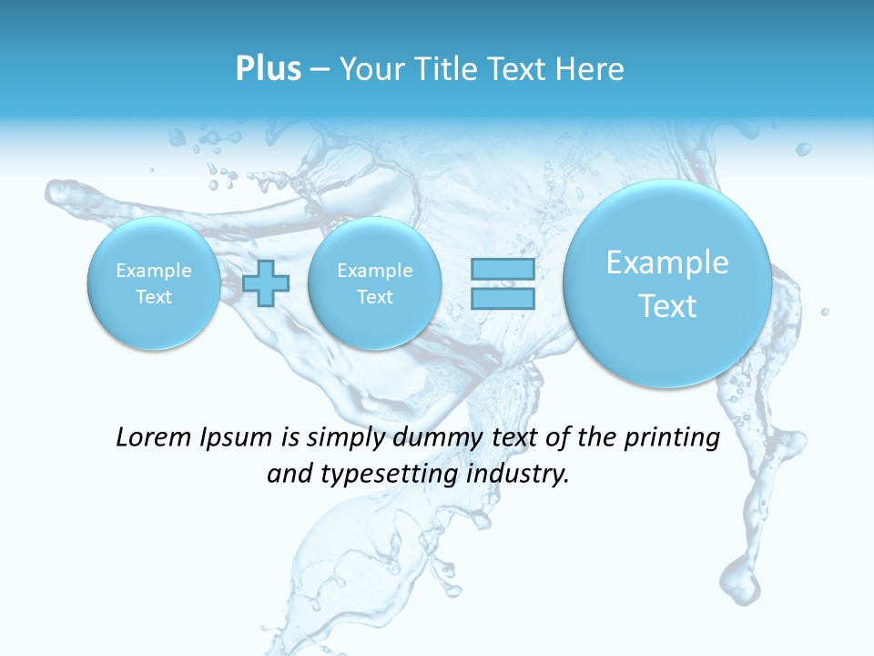 Water Wave White PowerPoint Template