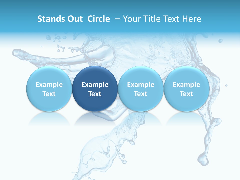 Water Wave White PowerPoint Template