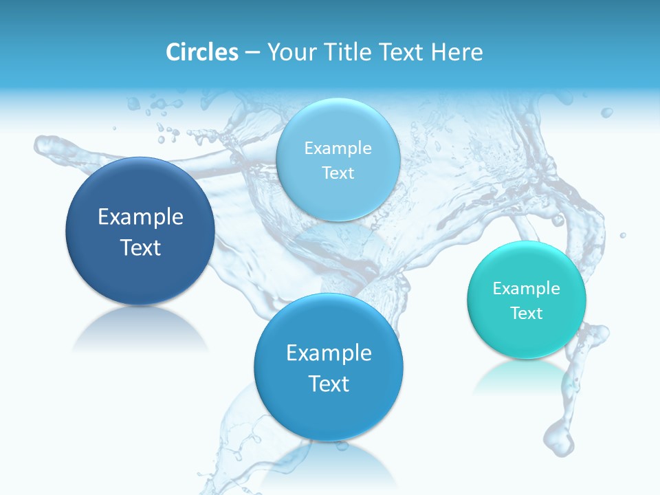 Water Wave White PowerPoint Template