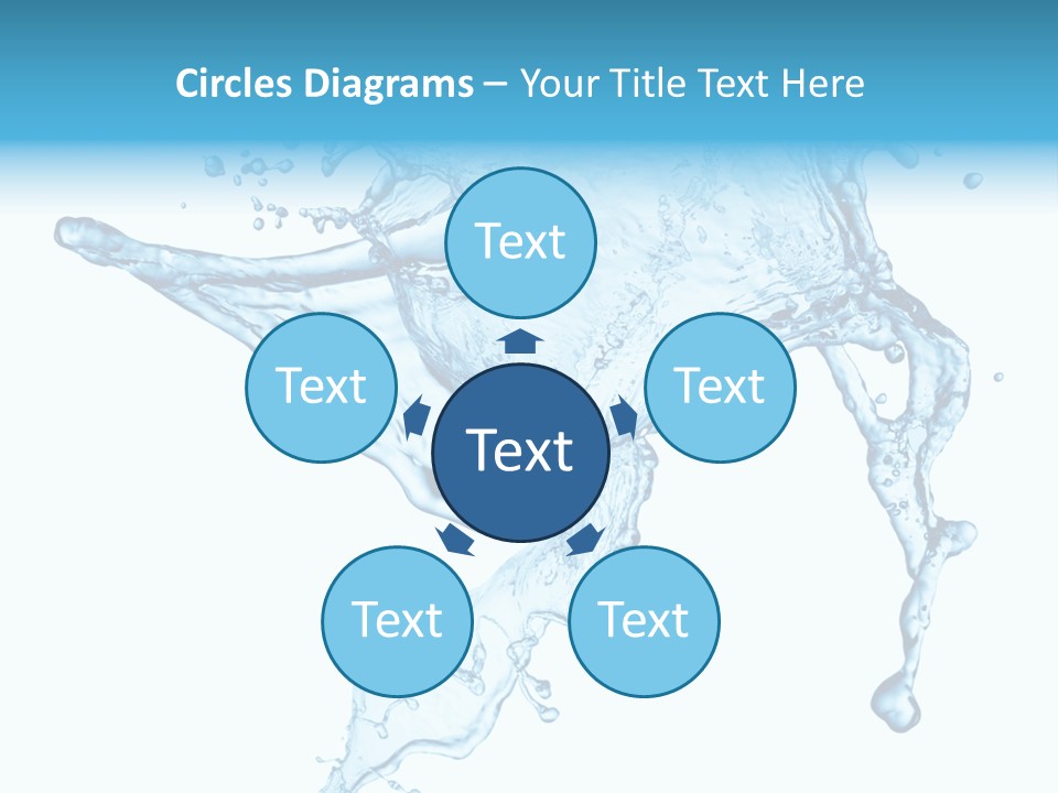 Water Wave White PowerPoint Template