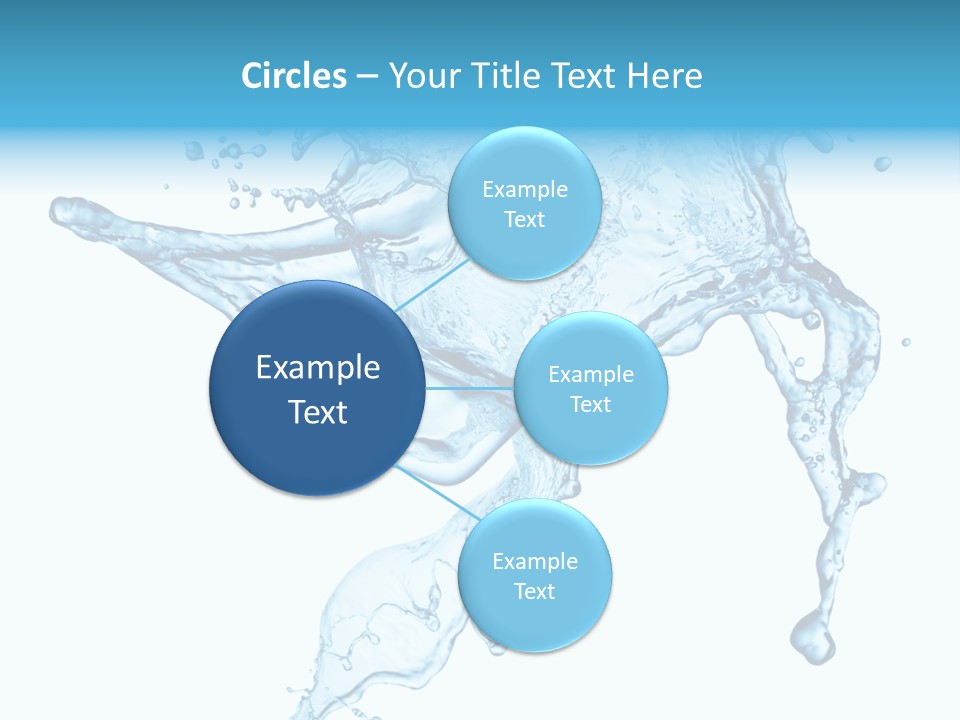 Water Wave White PowerPoint Template