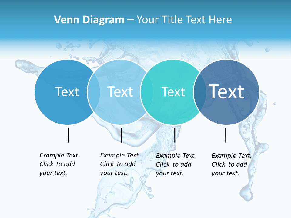 Water Wave White PowerPoint Template