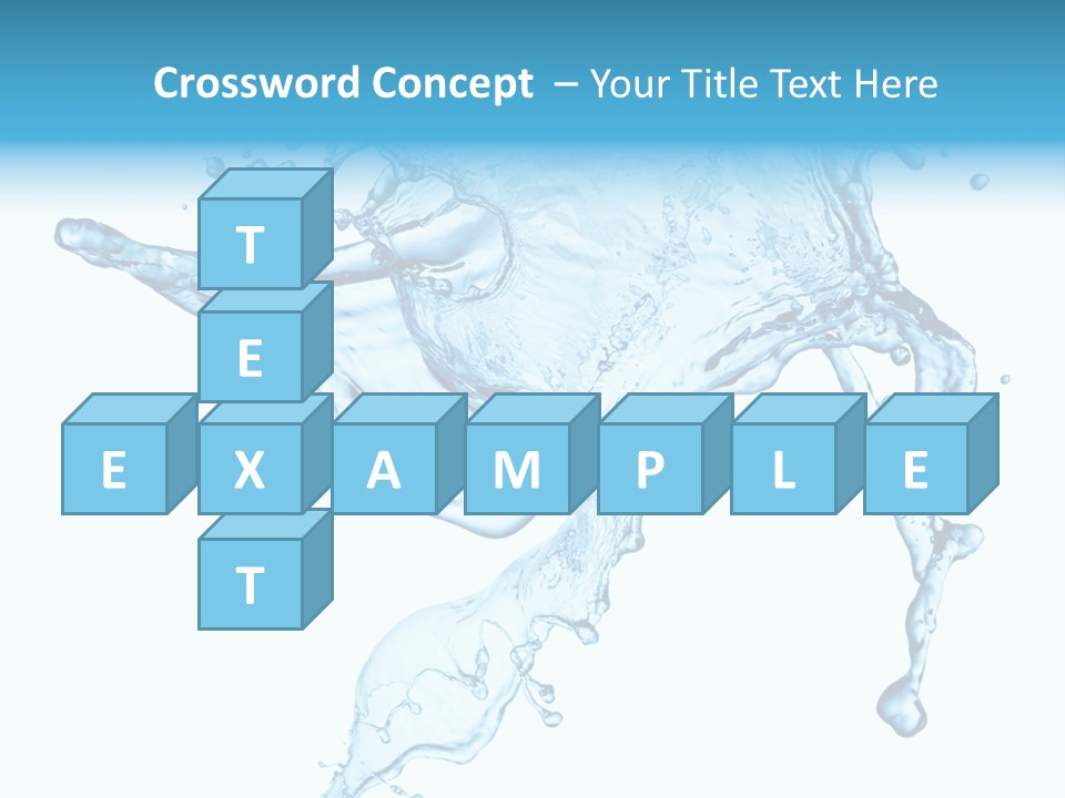 Water Wave White PowerPoint Template