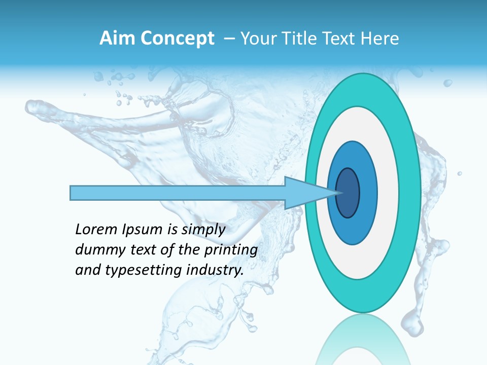 Water Wave White PowerPoint Template