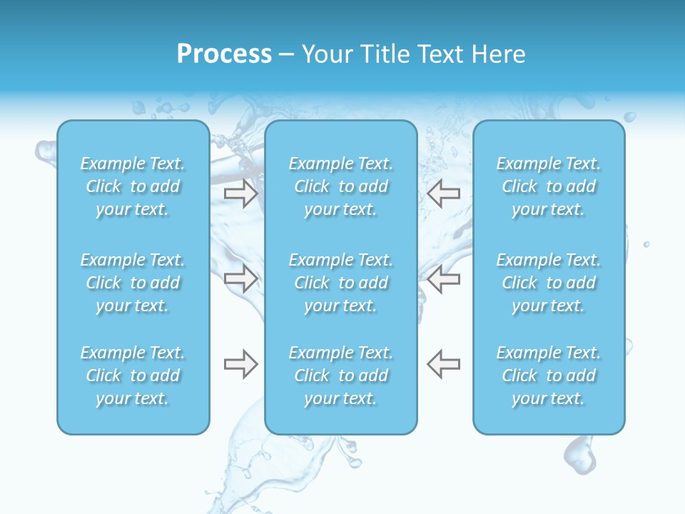 Water Wave White PowerPoint Template