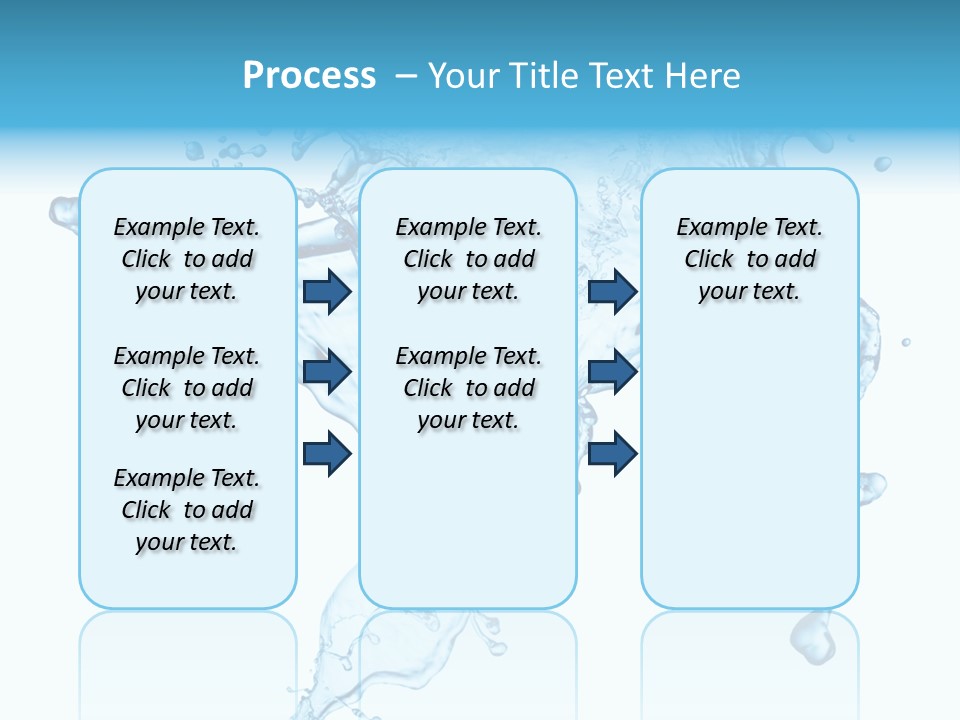 Water Wave White PowerPoint Template
