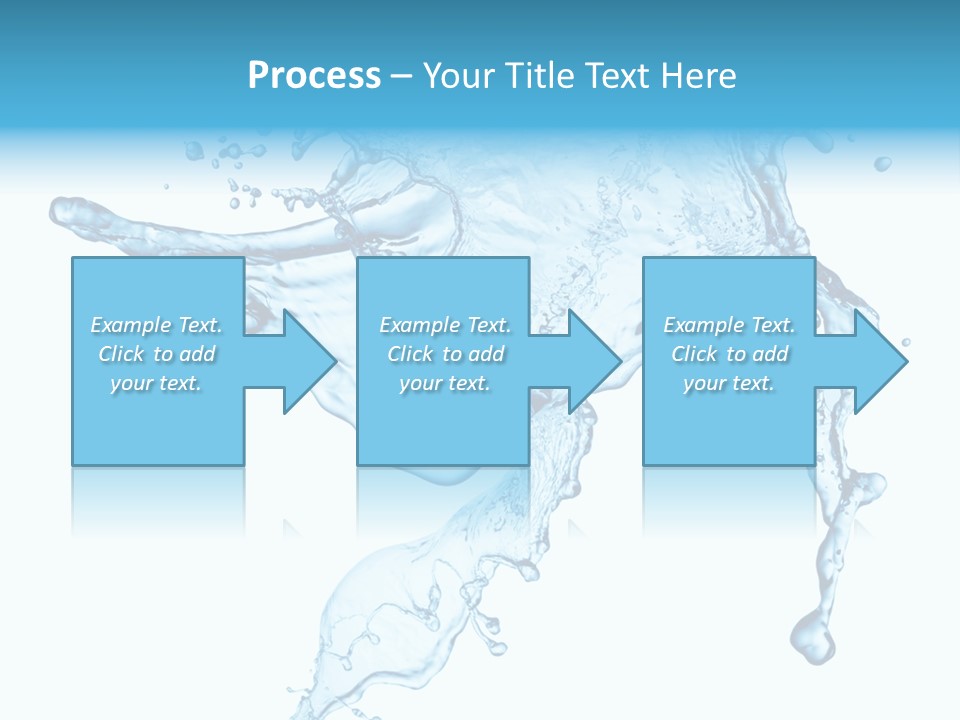 Water Wave White PowerPoint Template