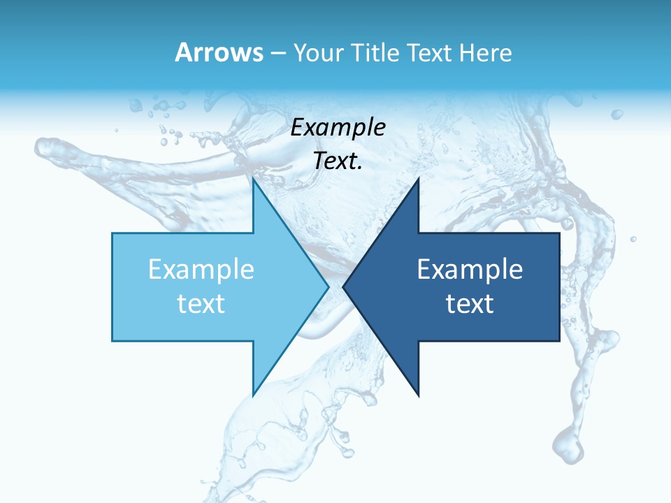 Water Wave White PowerPoint Template