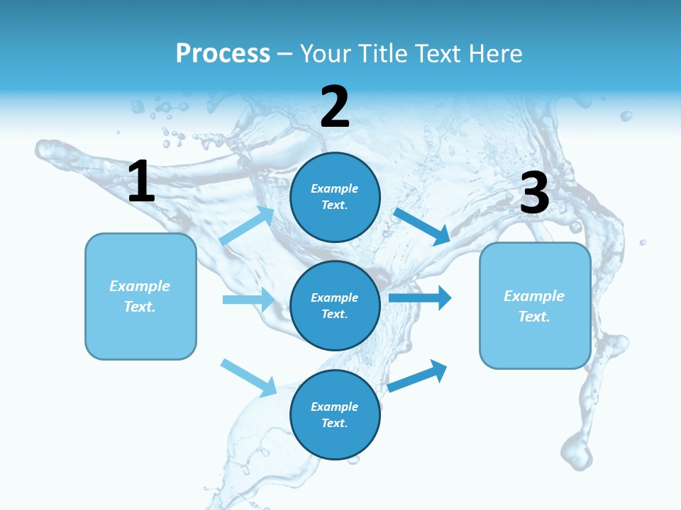 Water Wave White PowerPoint Template