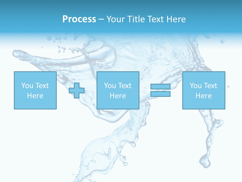 Water Wave White PowerPoint Template