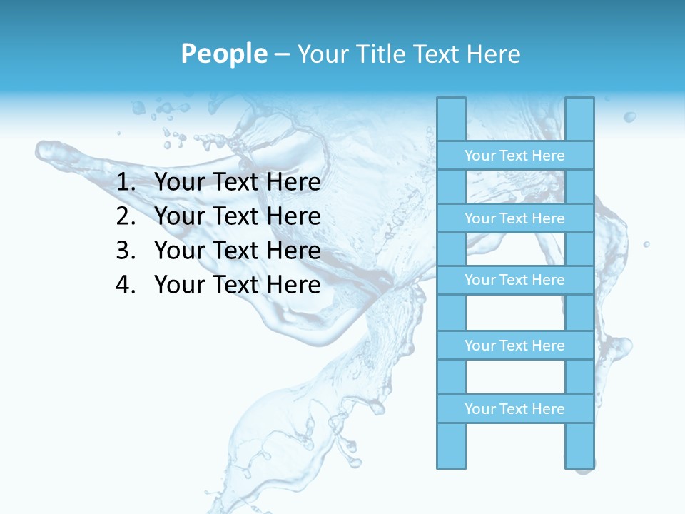 Water Wave White PowerPoint Template