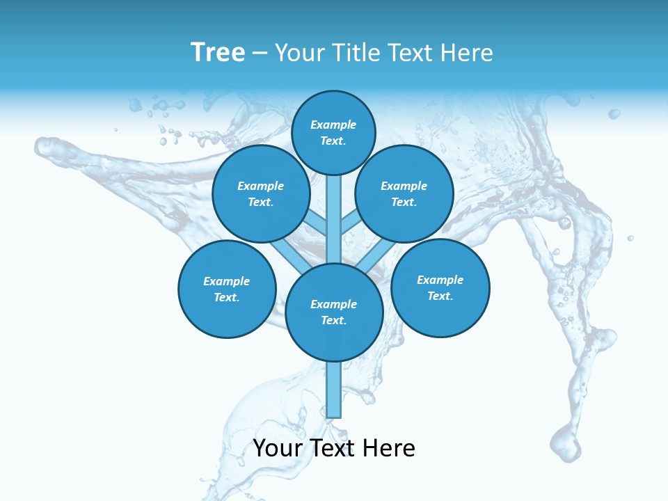 Water Wave White PowerPoint Template