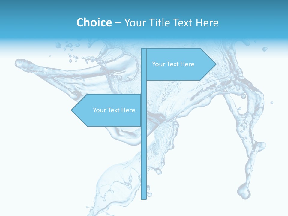 Water Wave White PowerPoint Template