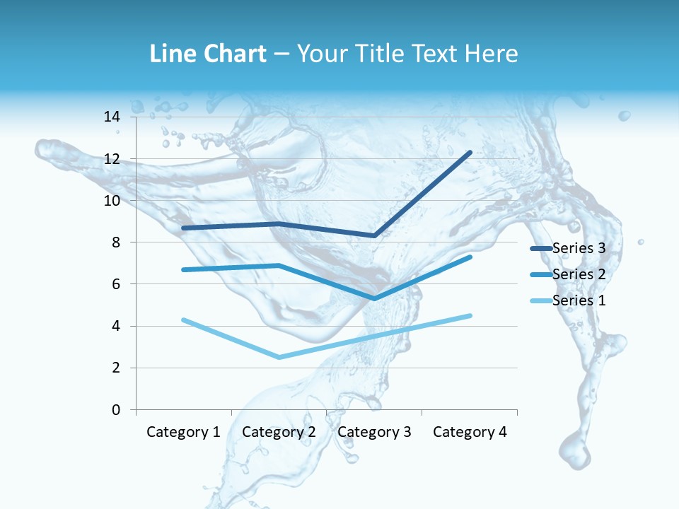 Water Wave White PowerPoint Template