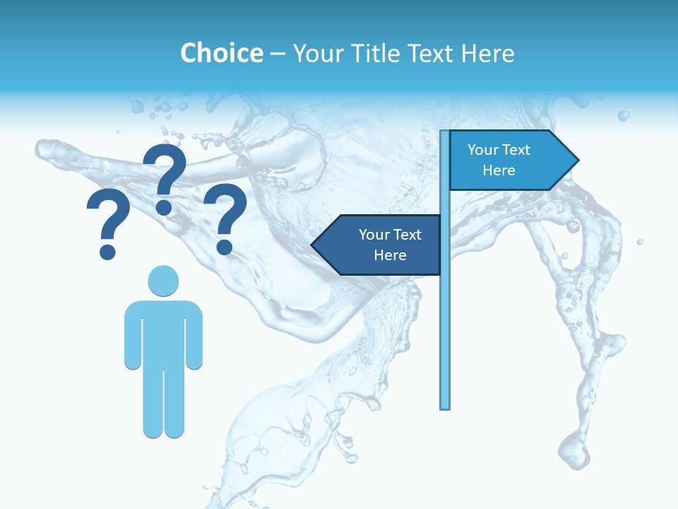 Water Wave White PowerPoint Template