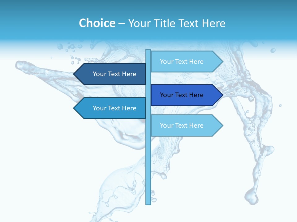 Water Wave White PowerPoint Template