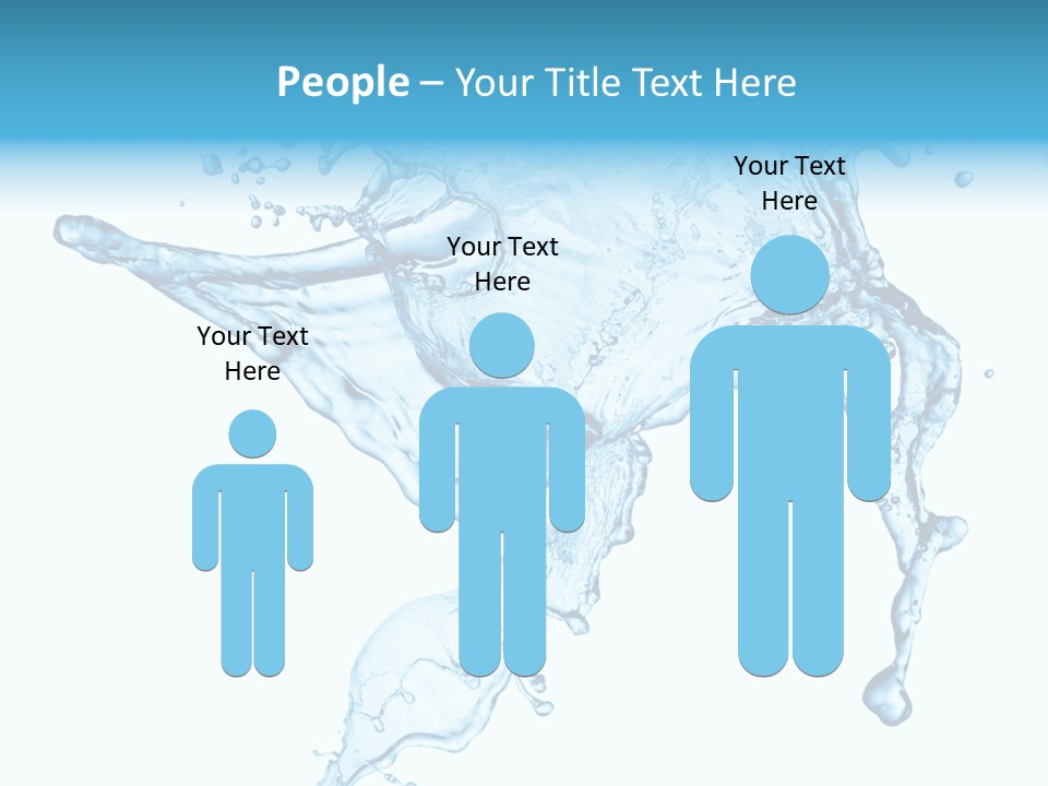 Water Wave White PowerPoint Template