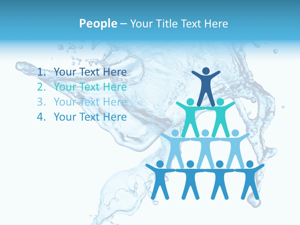 Water Wave White PowerPoint Template