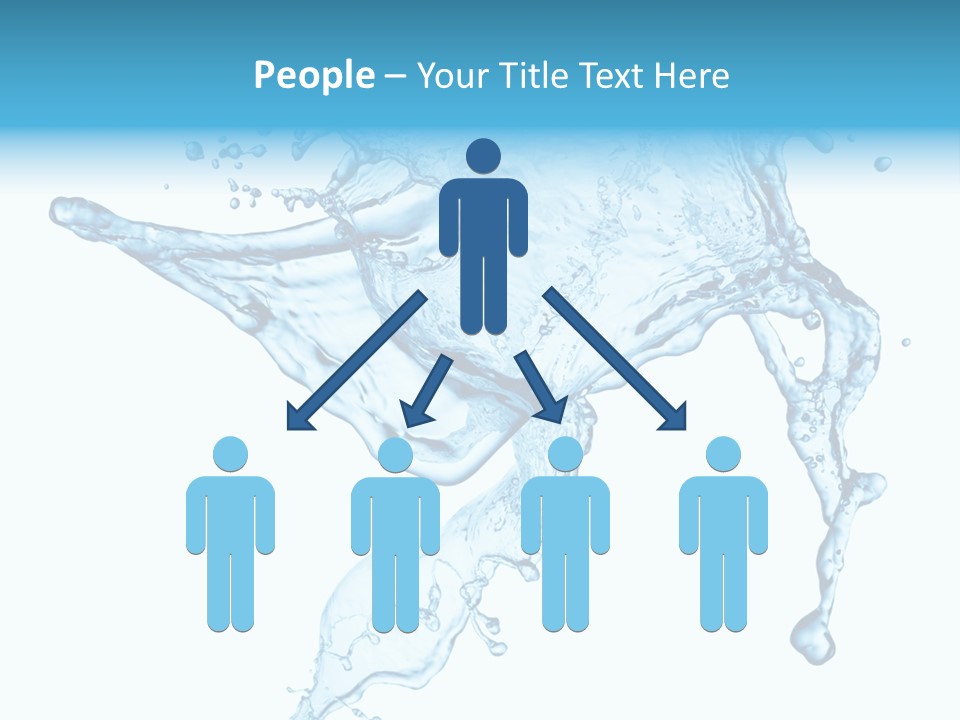 Water Wave White PowerPoint Template