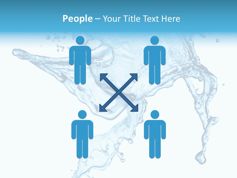 Water Wave White PowerPoint Template