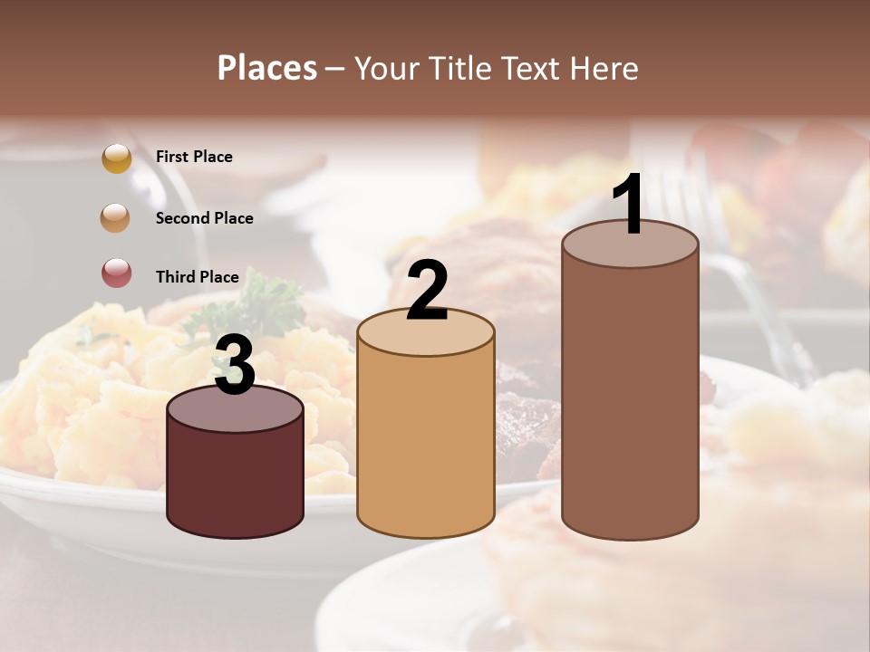 Dish Closeup Links PowerPoint Template