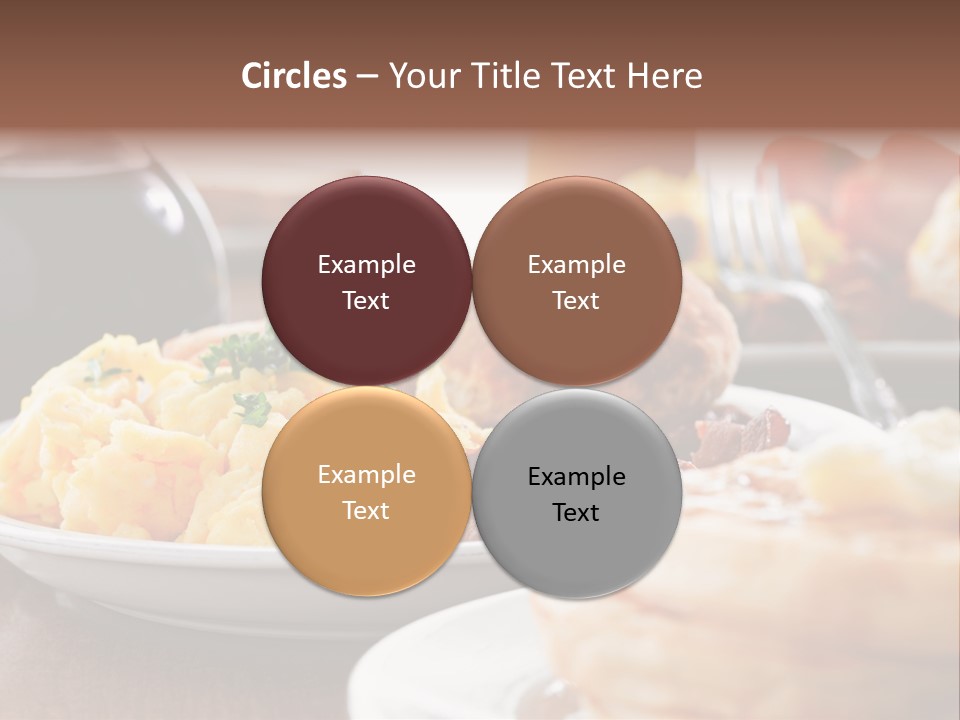 Dish Closeup Links PowerPoint Template