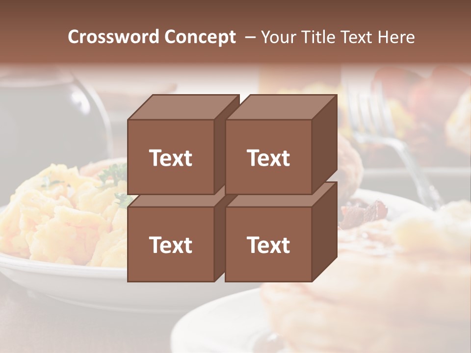 Dish Closeup Links PowerPoint Template