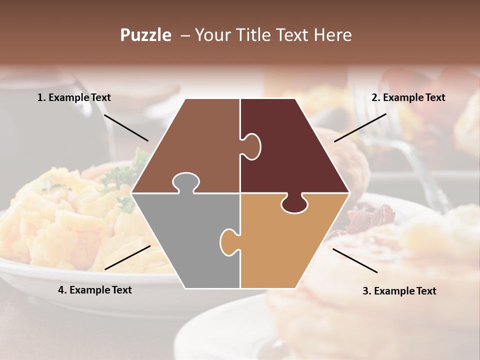 Dish Closeup Links PowerPoint Template