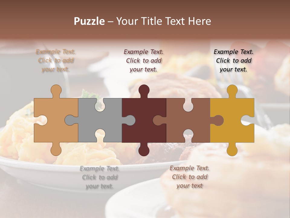 Dish Closeup Links PowerPoint Template