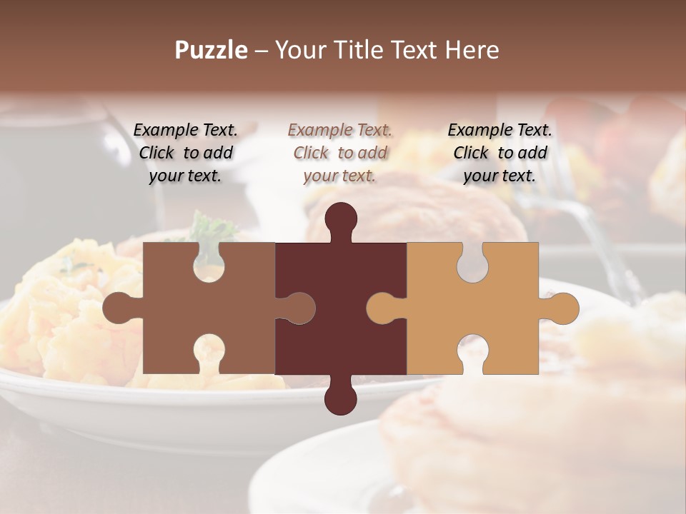 Dish Closeup Links PowerPoint Template