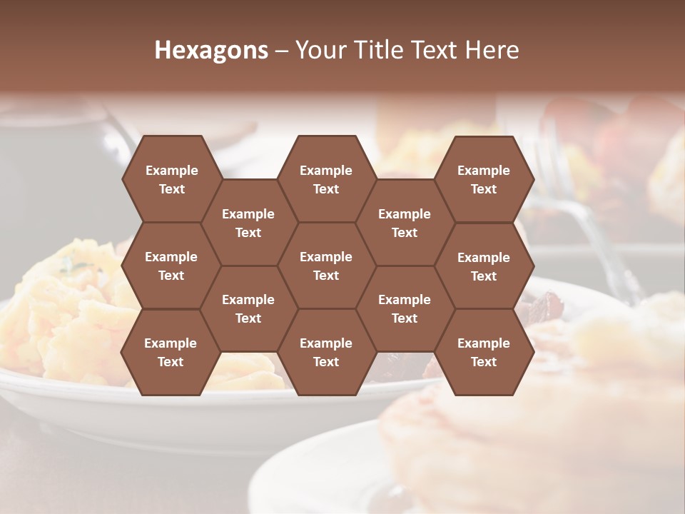 Dish Closeup Links PowerPoint Template