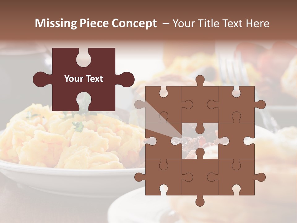 Dish Closeup Links PowerPoint Template