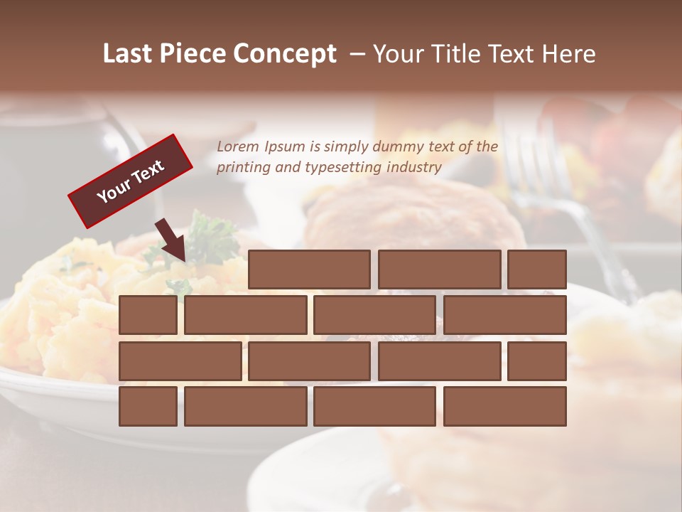 Dish Closeup Links PowerPoint Template