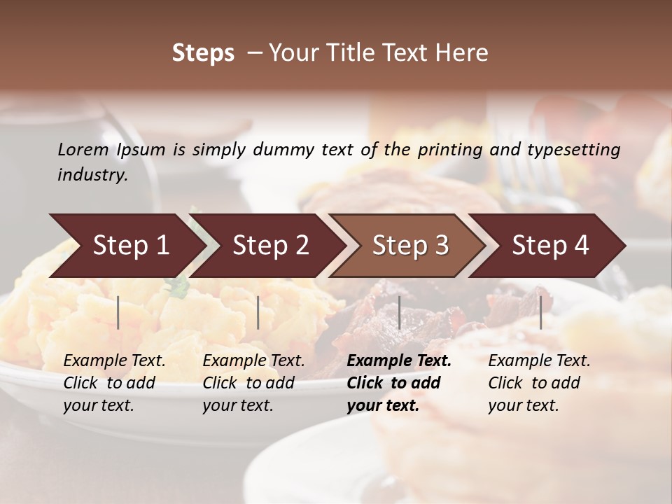 Dish Closeup Links PowerPoint Template