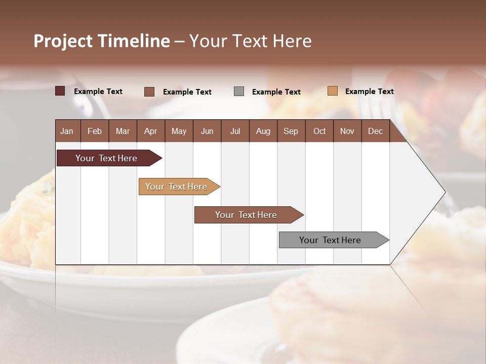 Dish Closeup Links PowerPoint Template