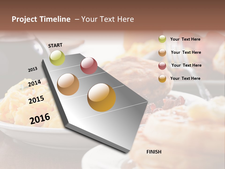 Dish Closeup Links PowerPoint Template