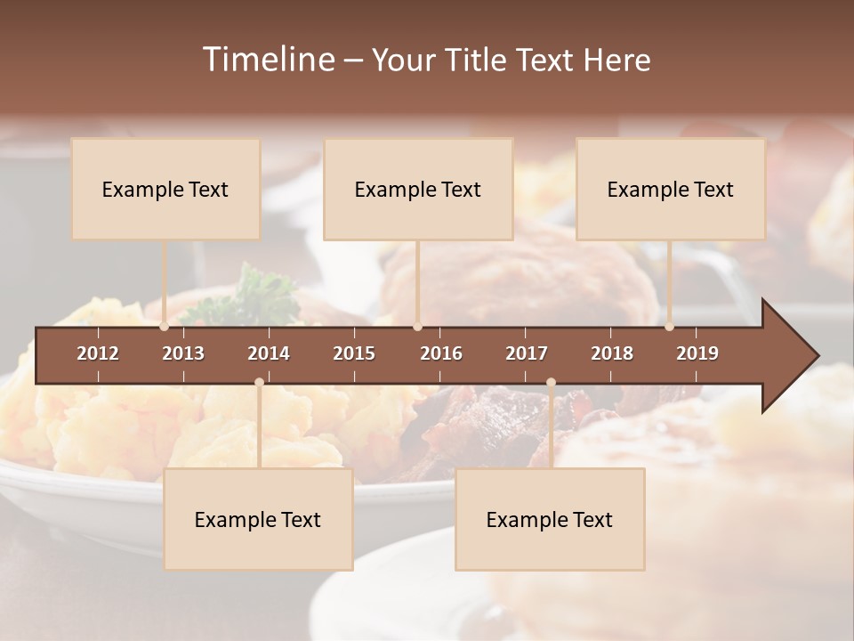 Dish Closeup Links PowerPoint Template