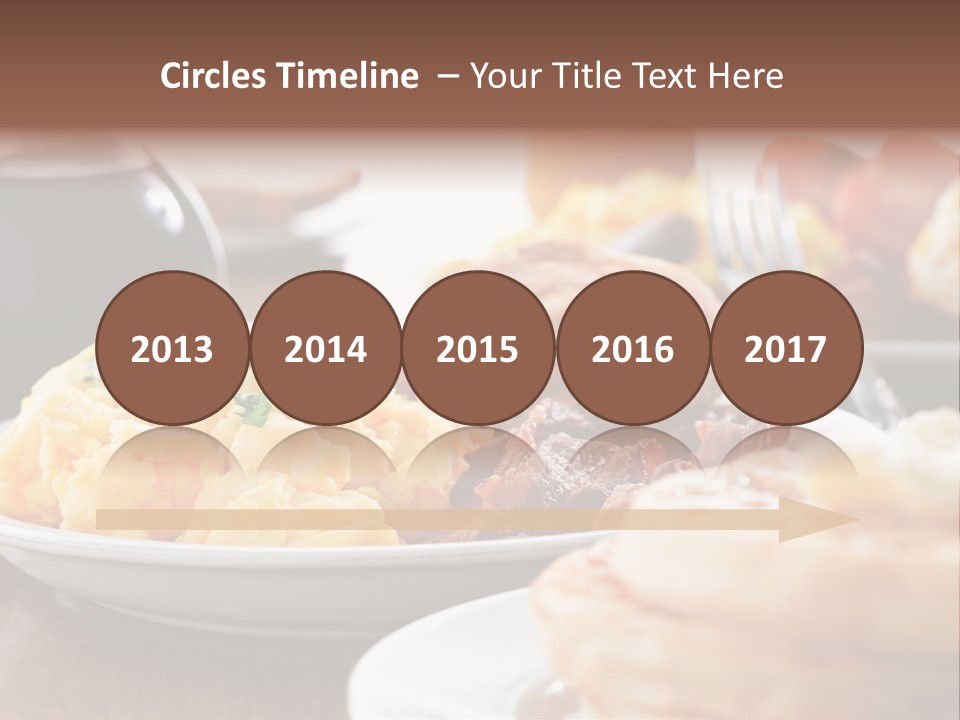 Dish Closeup Links PowerPoint Template