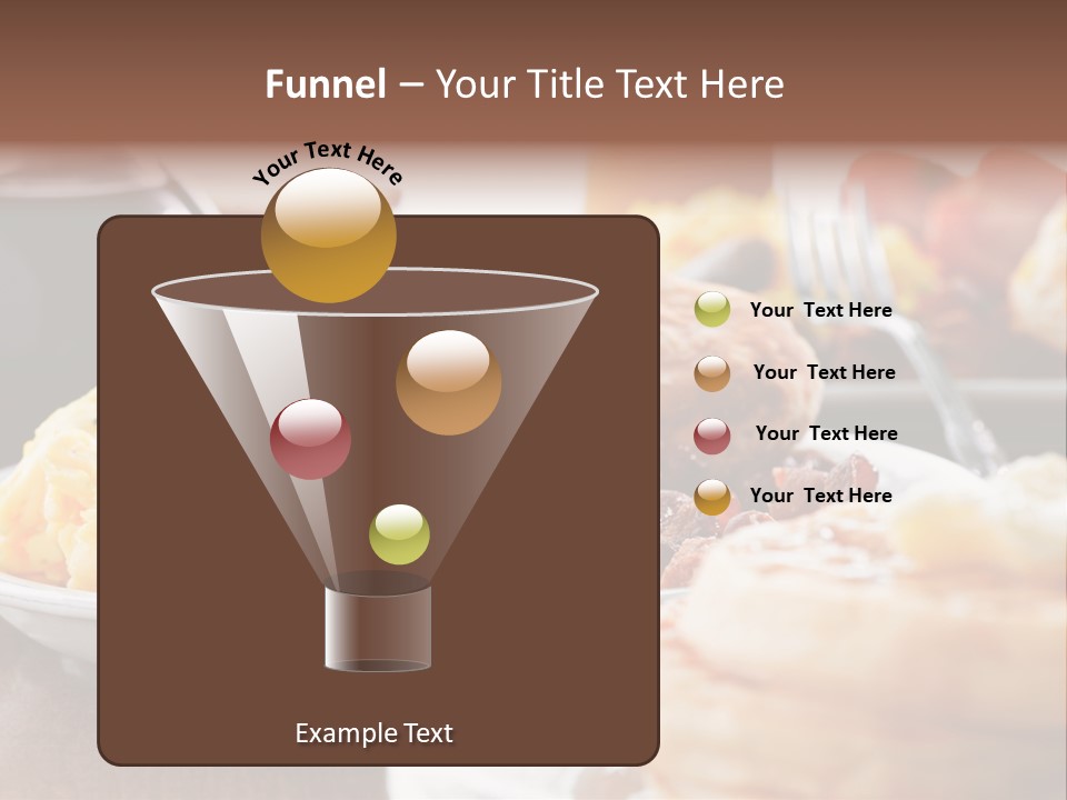 Dish Closeup Links PowerPoint Template