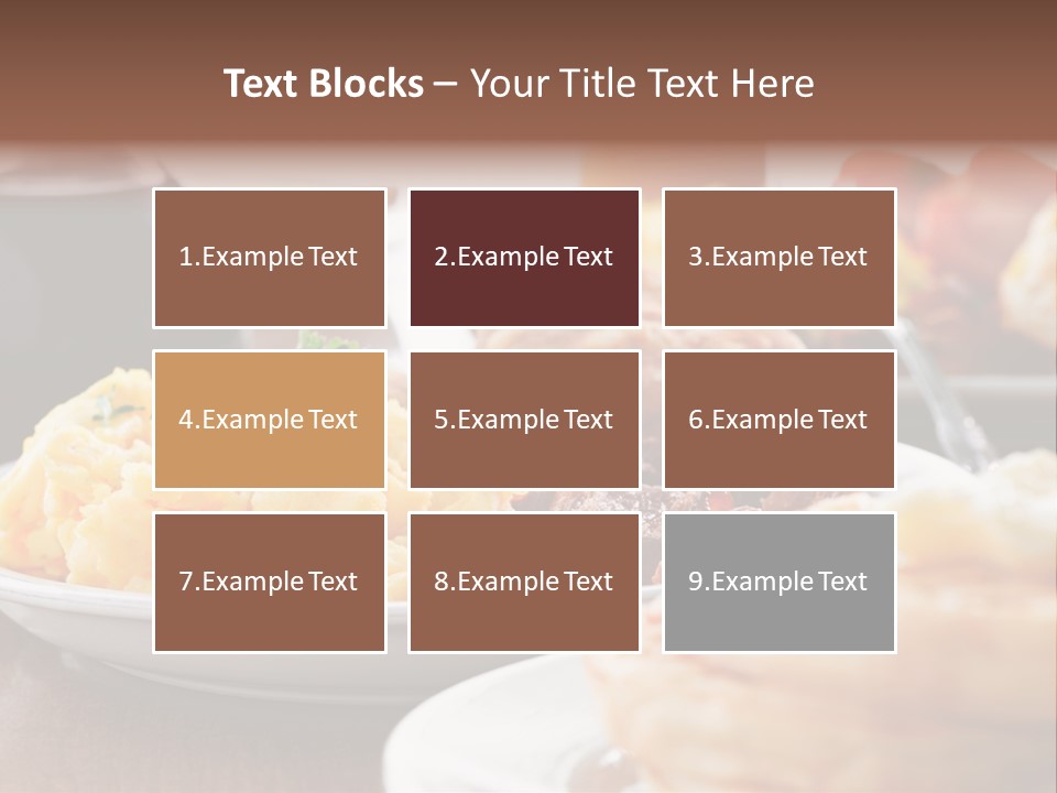 Dish Closeup Links PowerPoint Template