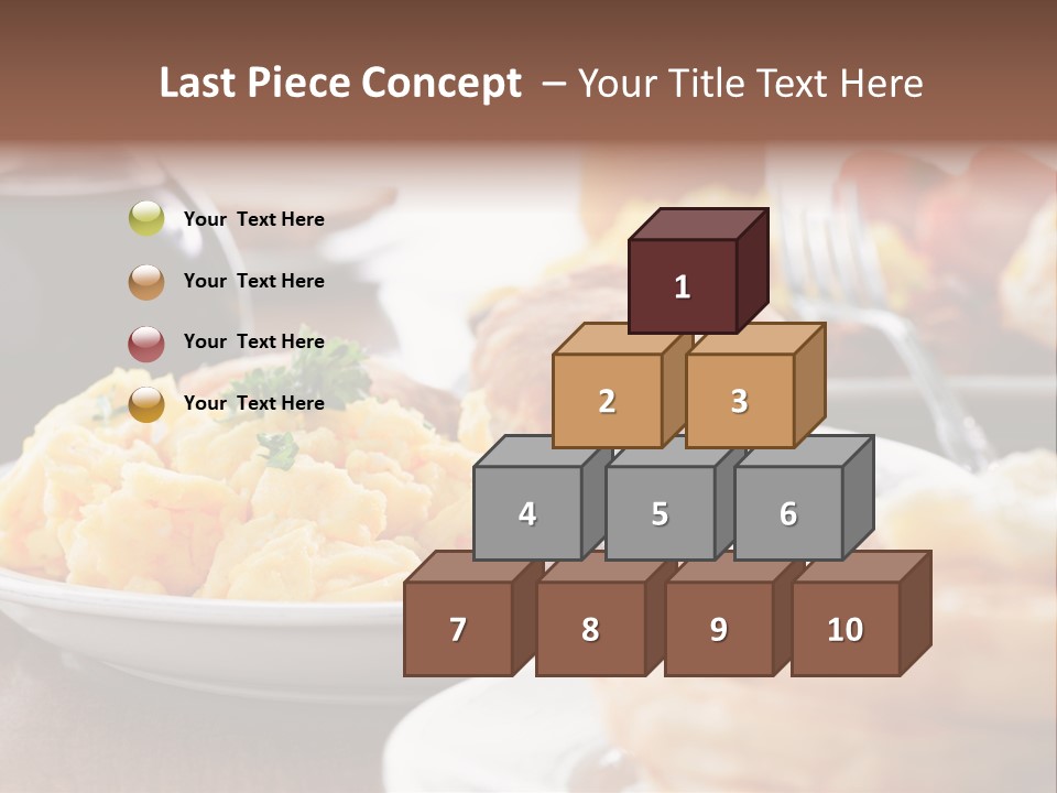 Dish Closeup Links PowerPoint Template