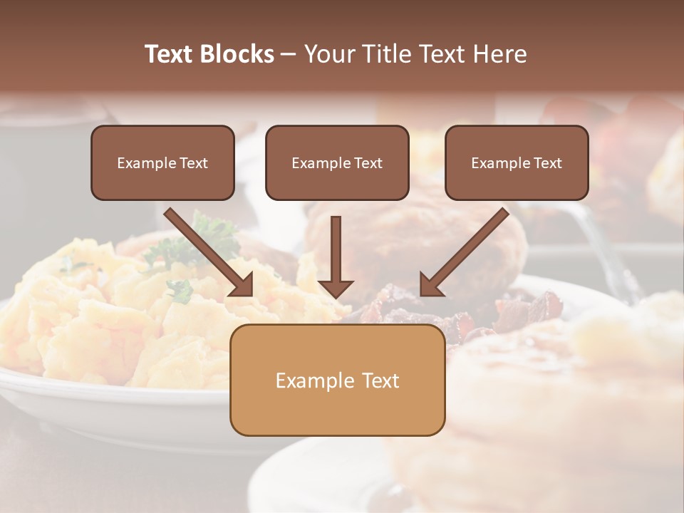 Dish Closeup Links PowerPoint Template