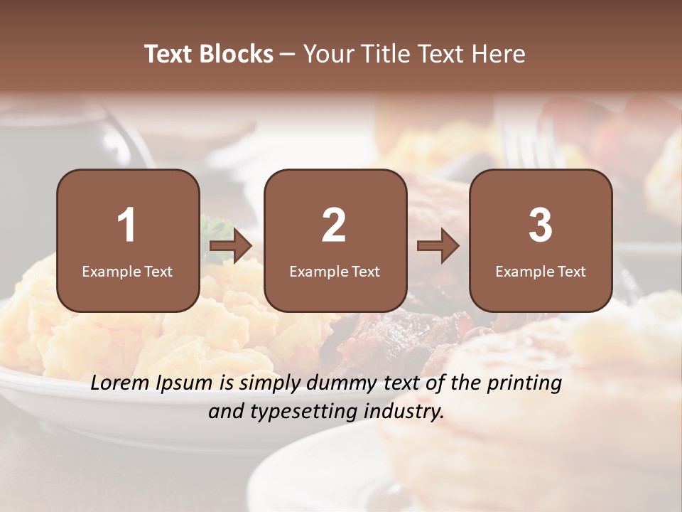 Dish Closeup Links PowerPoint Template