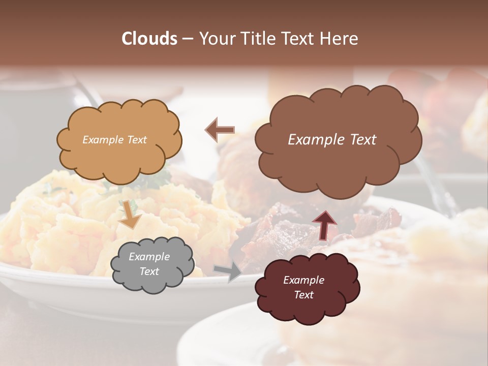 Dish Closeup Links PowerPoint Template