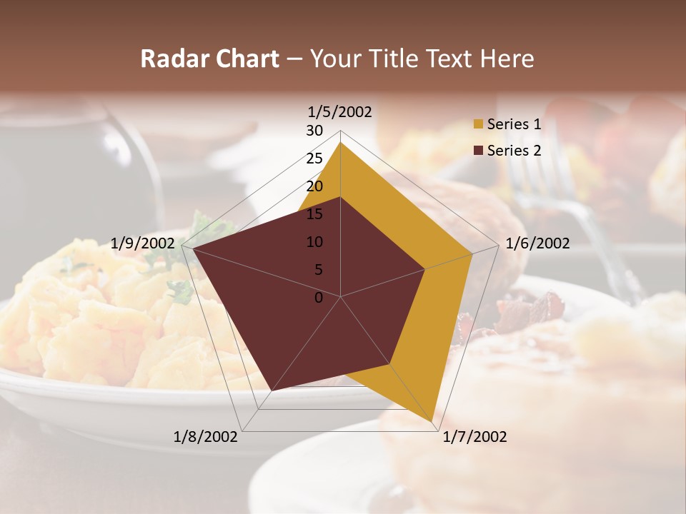 Dish Closeup Links PowerPoint Template