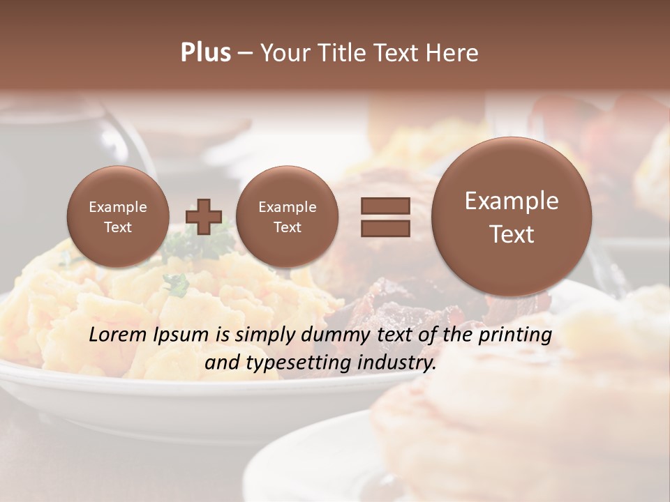 Dish Closeup Links PowerPoint Template