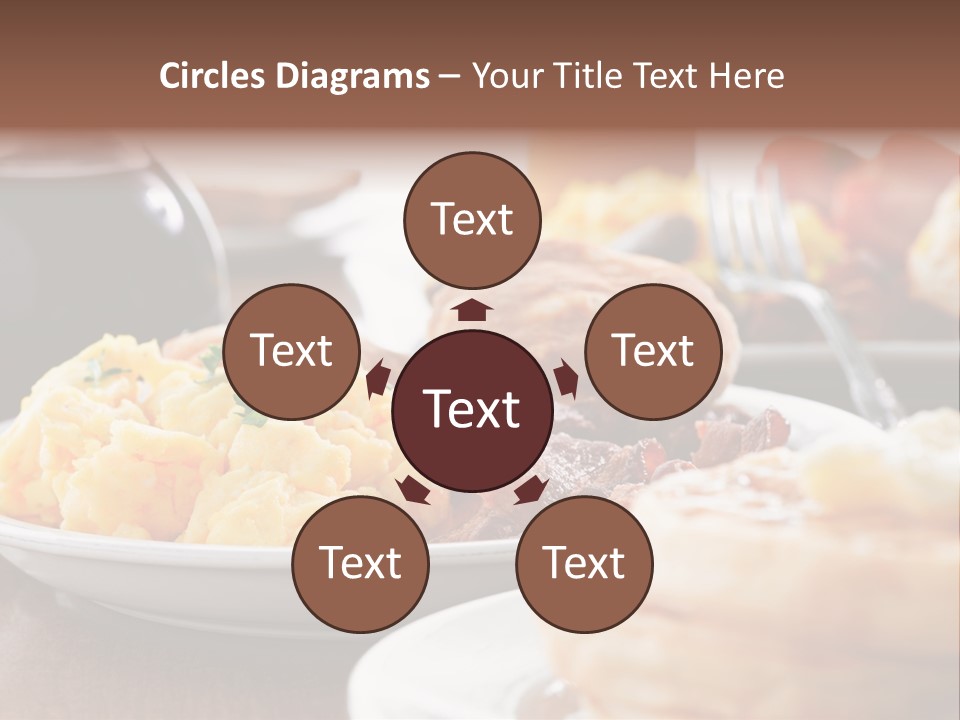Dish Closeup Links PowerPoint Template