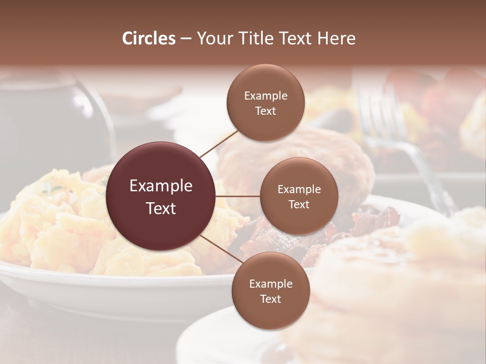Dish Closeup Links PowerPoint Template