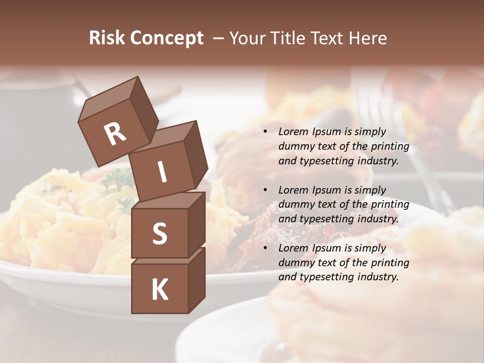 Dish Closeup Links PowerPoint Template