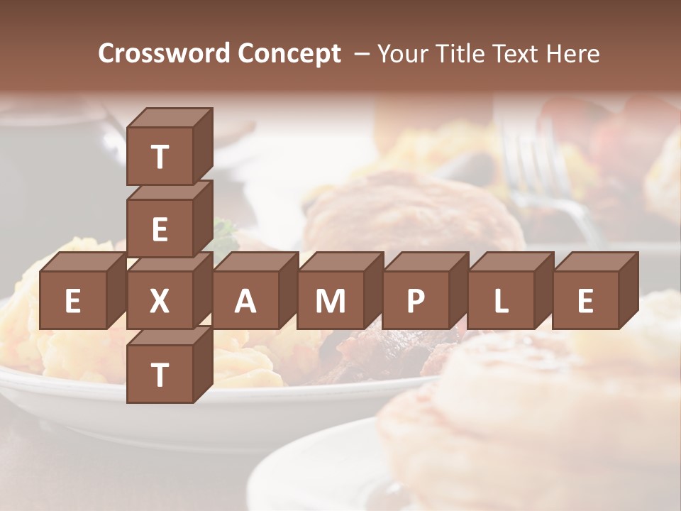 Dish Closeup Links PowerPoint Template